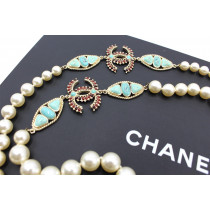 Chanel Colla Perle e Pietre Dure Turchesi