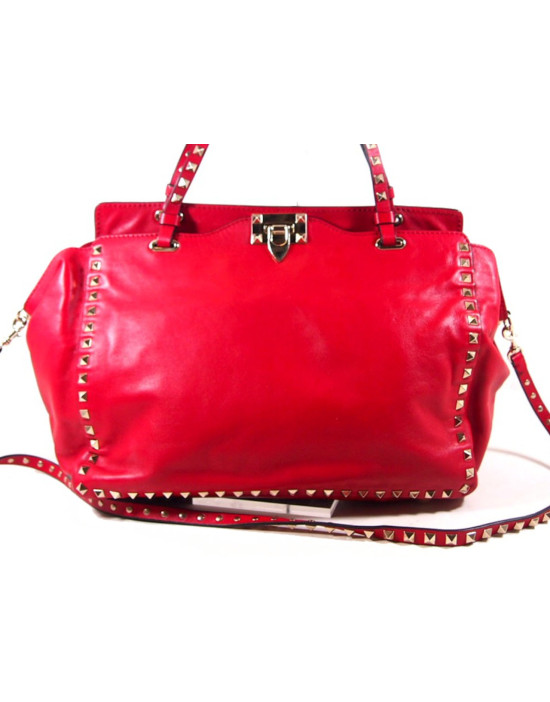 Valentino Rockstud Rotes Leder