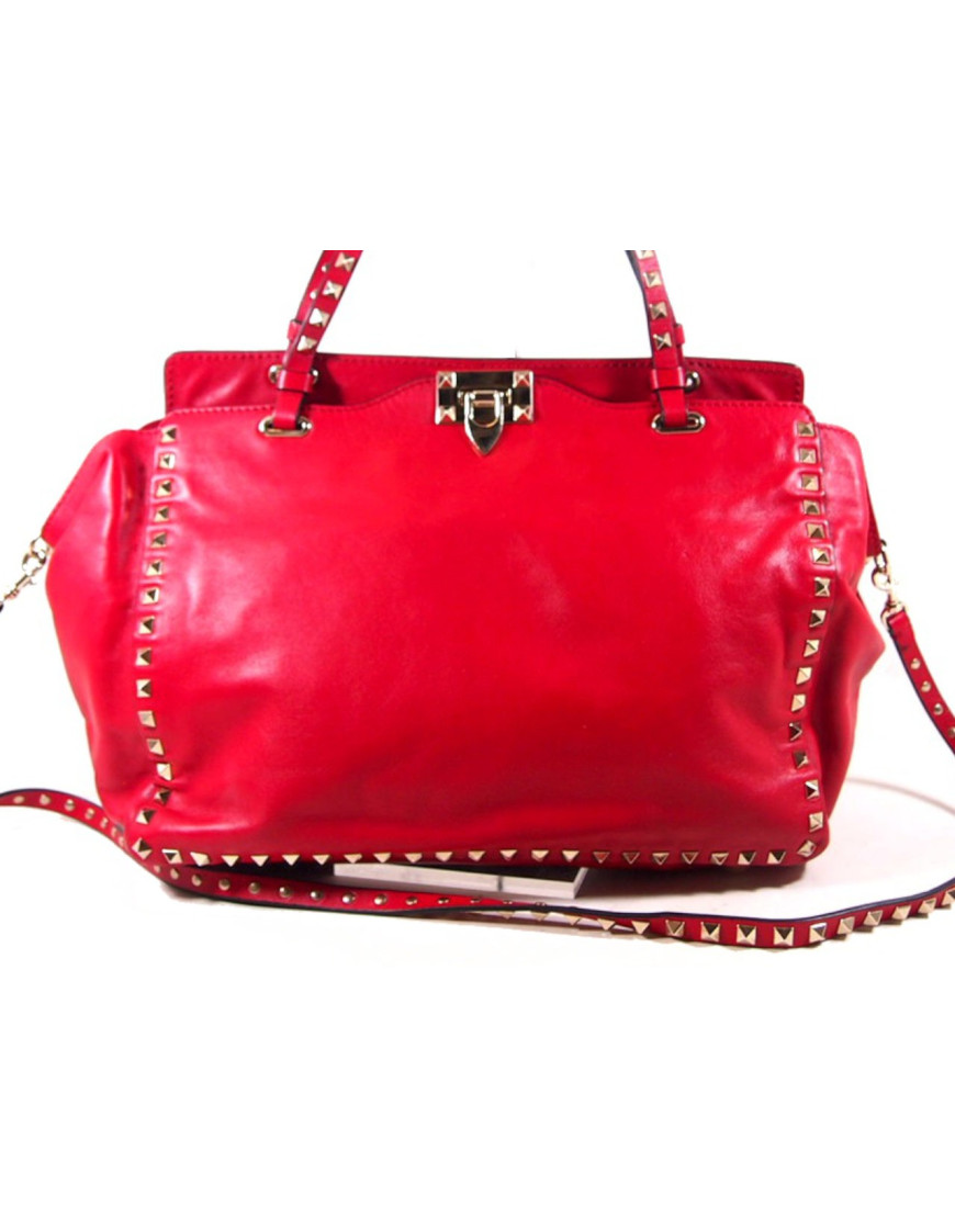 Valentino Rockstud Rotes Leder
