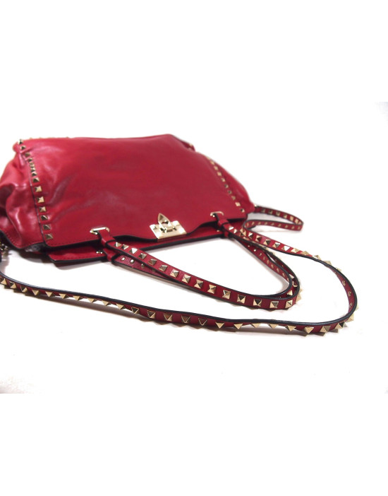 Valentino Rockstud Rotes Leder