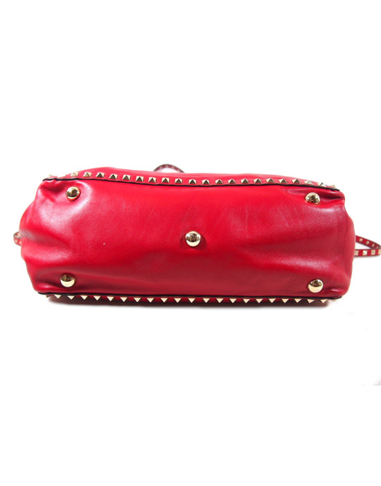 Valentino Rockstud Cuir Rouge
