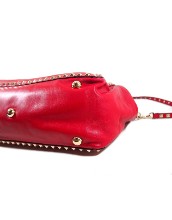 Valentino Rockstud Cuir Rouge