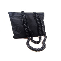 Prada Shopping Tela Vela Nera