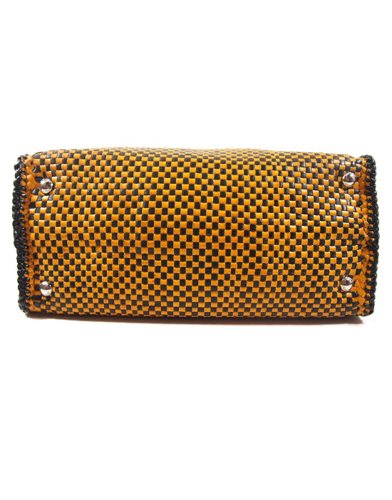 Prada Madras Pelle Gialla e Nera