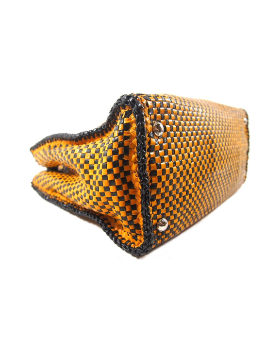 Prada Madras Pelle Gialla e Nera