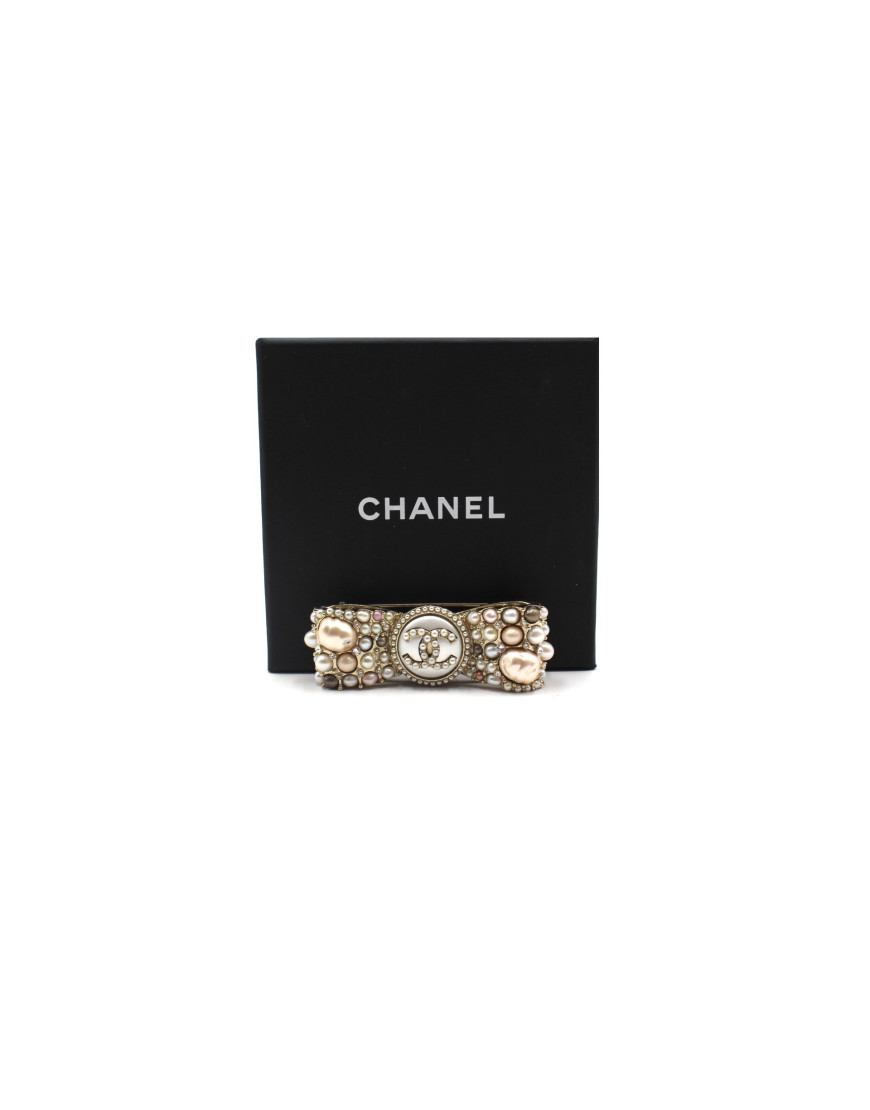 Chanel Spilla Fiocco con Perle
