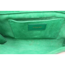 Saint Laurent Pochette Pelle Verde