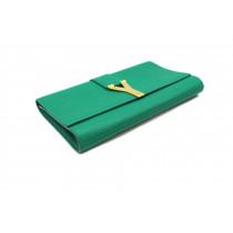 Saint Laurent Pochette Pelle Verde