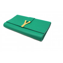 Saint Laurent Pochette Pelle Verde