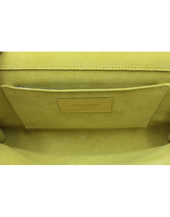 Saint Laurent Pochette Pelle Gialla