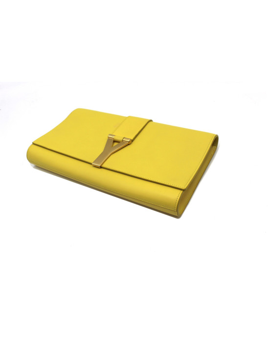Saint Laurent Pochette Pelle Gialla