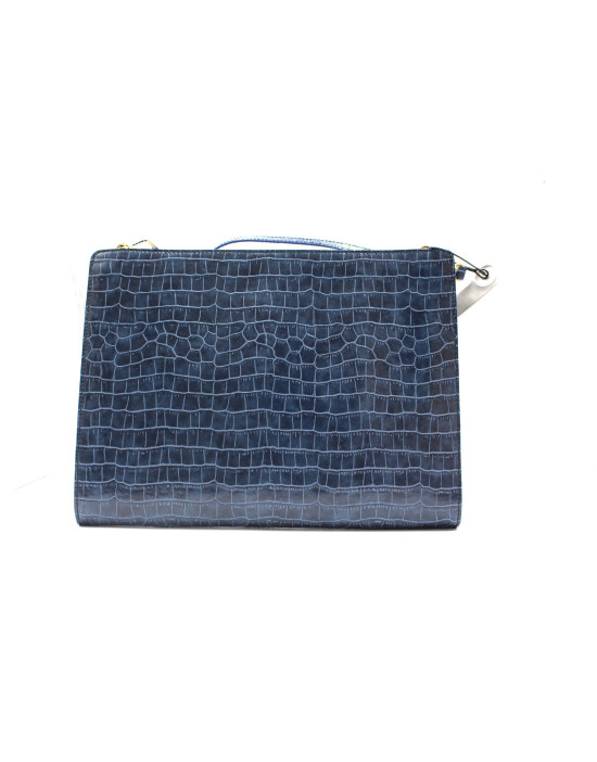 Stella McCartney Cartella Stampa Cocco Blu