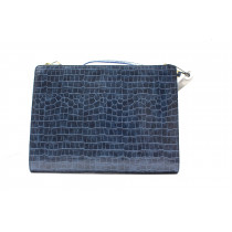 Stella McCartney Cartella Stampa Cocco Blu