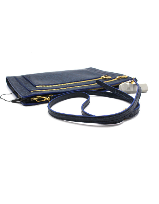 Stella McCartney Cartella Stampa Cocco Blu