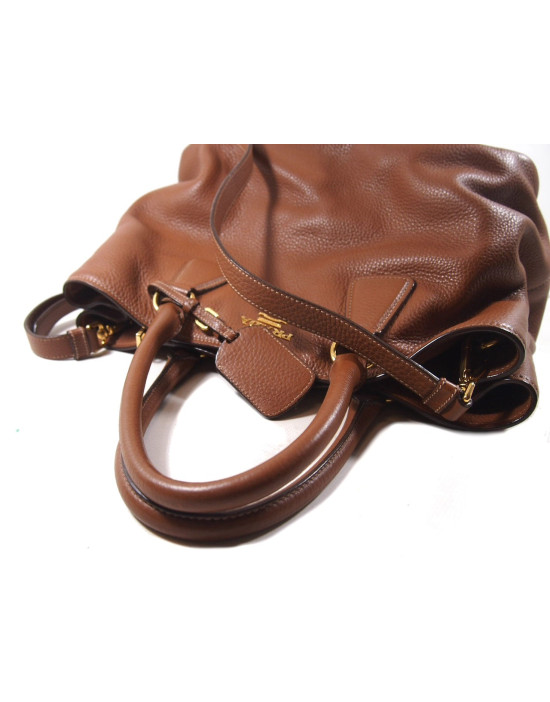 Prada Shopping Pelle Biscotto