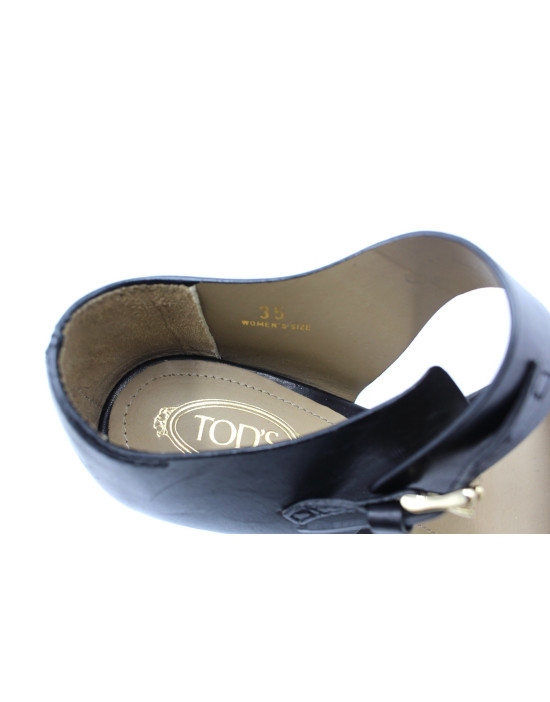 Tod's Sandalo Alto Pelle Nera