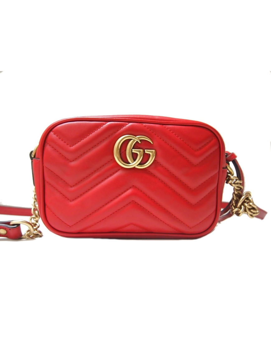 Gucci marsupio gg marmont - di colore rosso farfetch pelle rosso - Stileo.it