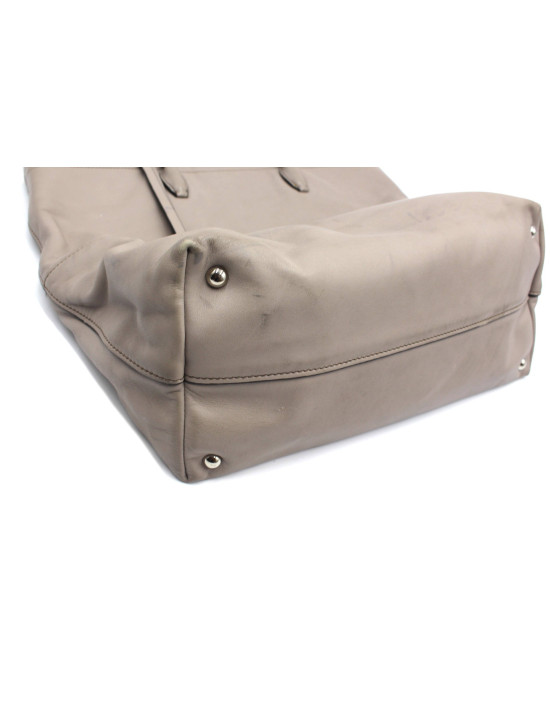 Miu Miu Shopping Pelle Grigia