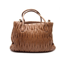 Miu Miu Shopping Pelle Matelasse Beige