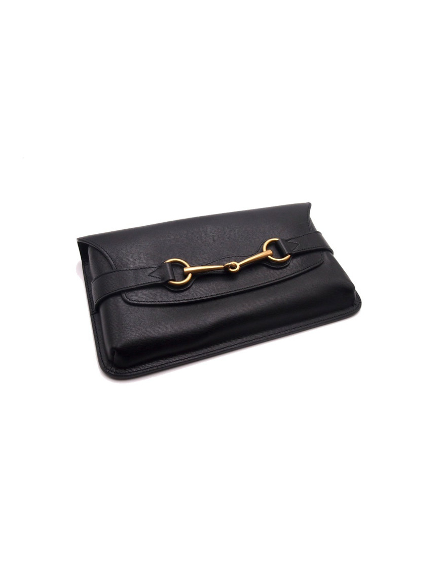 Annabella pochette donna in pelle nera con Swarovski 1318