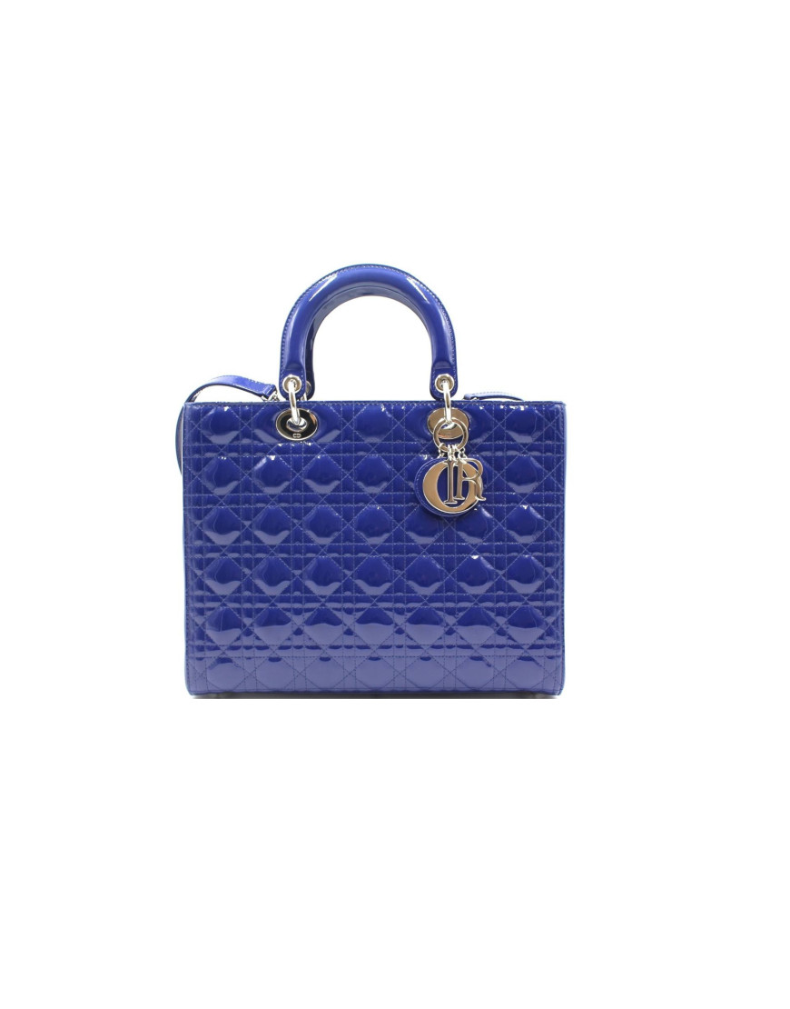Borsa piccola Lady Dior My ABCDior Pelle di agnello Cannage blu denim | DIOR