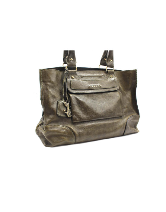 Celine Shopping Pelle Verde