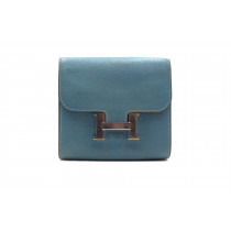 Hermes Constance Portafoglio Blu