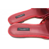 Dolce & Gabbana Ciabattina Gioiello Bordeaux