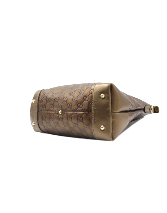 Gucci Shopping Pelle GG Bronzo