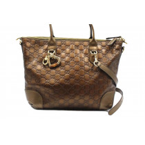 Gucci Shopping Pelle GG Bronzo