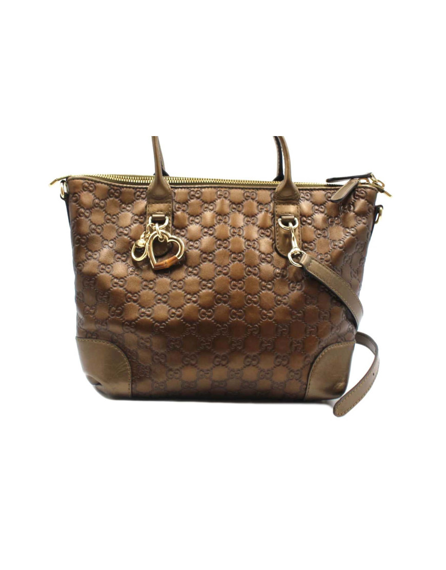 Gucci Shopping Pelle GG Bronzo