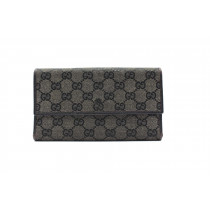 Gucci Portafoglio Tessuto GG Grigio