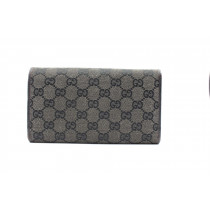 Gucci Portafoglio Tessuto GG Grigio