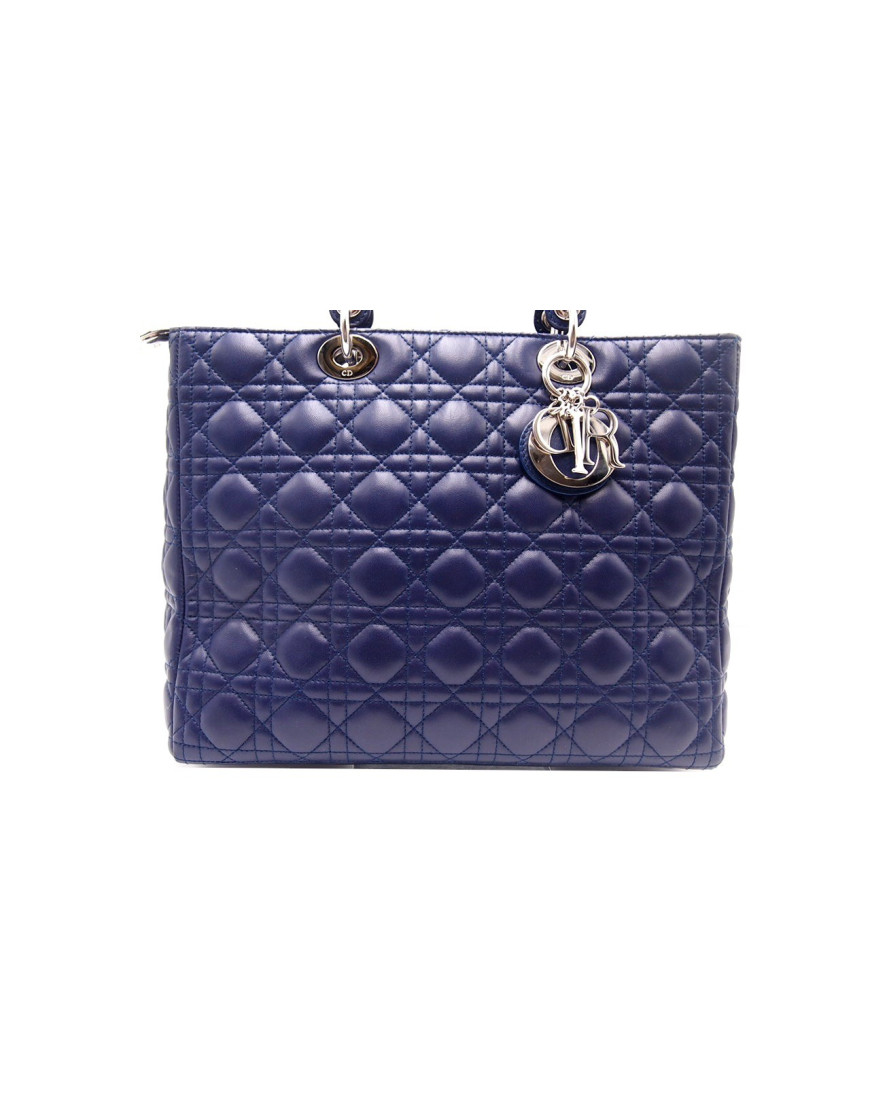 Dior Lady Dior 7 Pelle Blu