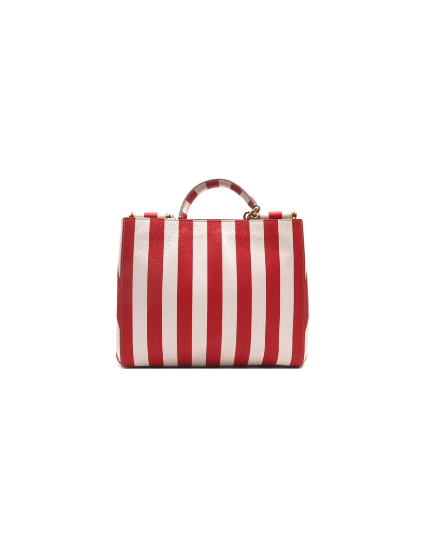 Dolce & Gabbana Shopping Pelle Arancio e Bianca