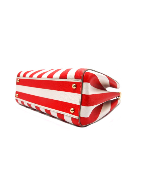 Dolce & Gabbana Shopping Pelle Arancio e Bianca