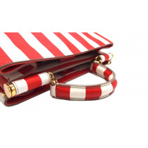 Dolce & Gabbana Shopping Pelle Arancio e Bianca