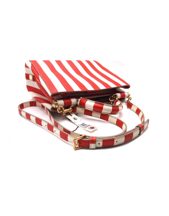 Dolce & Gabbana Shopping Pelle Arancio e Bianca