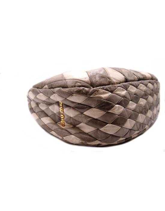 Miu Miu Arlecchino Pelle Grigia