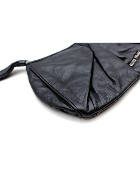 Miu Miu Pochette Pelle Nera
