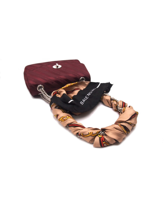 Balenciaga Pochette Raso Bordeaux