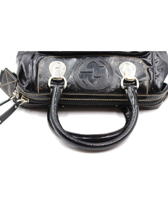 Gucci Bauletto Crystal Nero