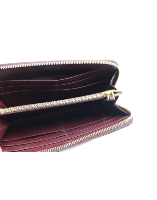 Prada Portafoglio Saffiano Bordeaux