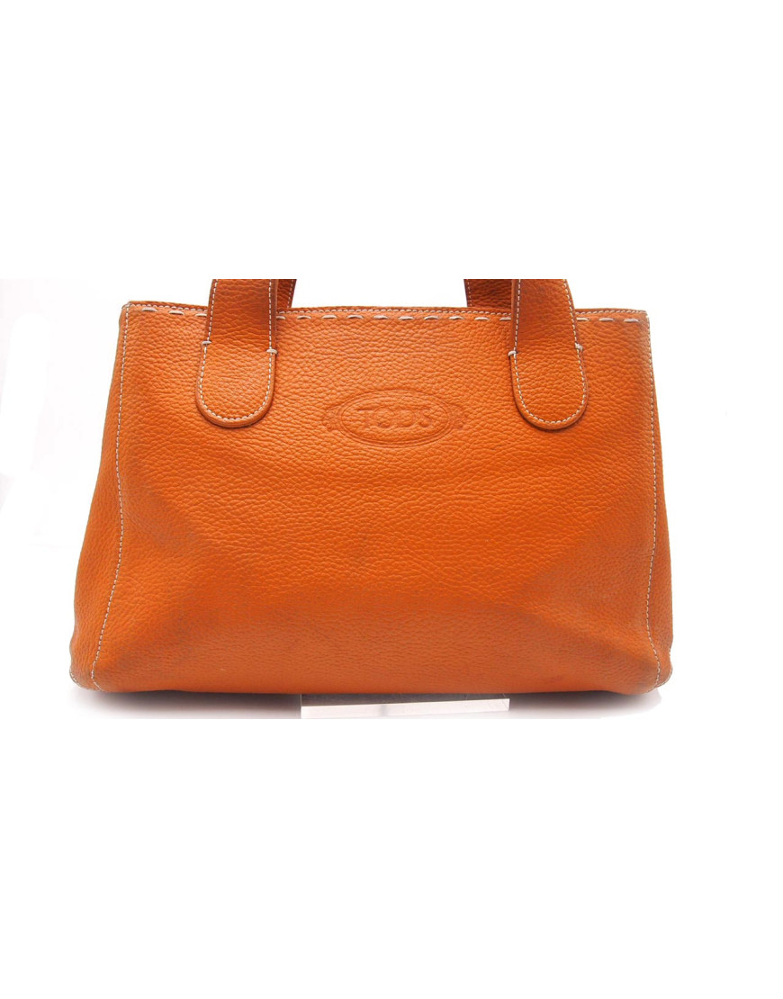 Tod's Shopping Pelle Arancio