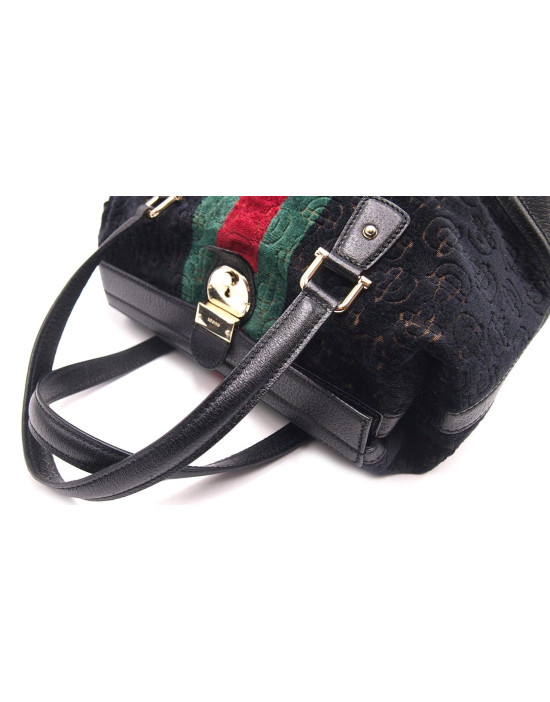 Gucci Bauletto Boston Velluto Nero