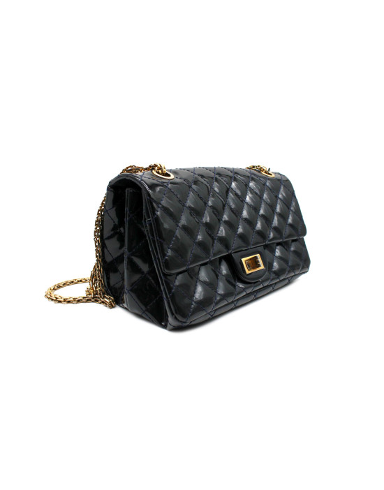 Chanel 2.55 double Reissue Vernis Blu