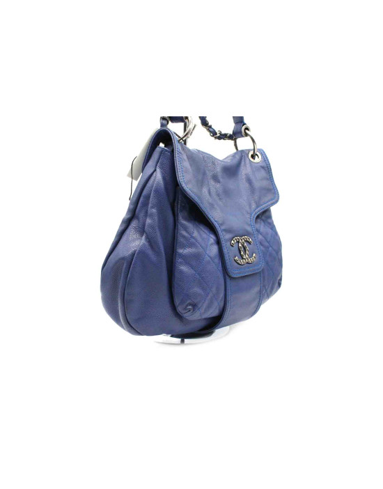 Chanel Shopping Coco Rider Pelle Viola Blu
