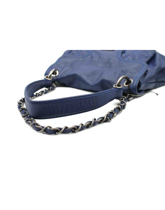 Chanel Shopping Coco Rider Pelle Viola Blu