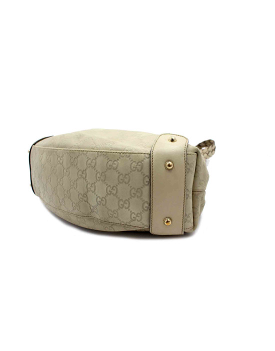 Gucci Shopping Pelle GG Bianca