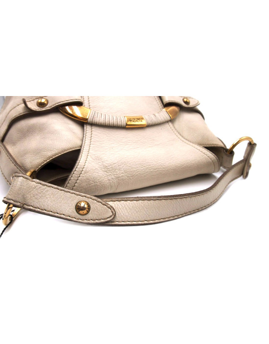 Tod's Shopping Pelle Avorio